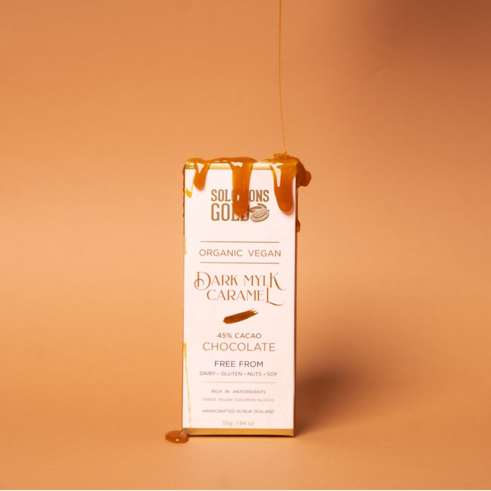 Dark Mylk Caramel 45% Chocolate Bar