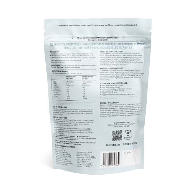 Grass-fed Collagen Protein Powder, Creamy Vanilla