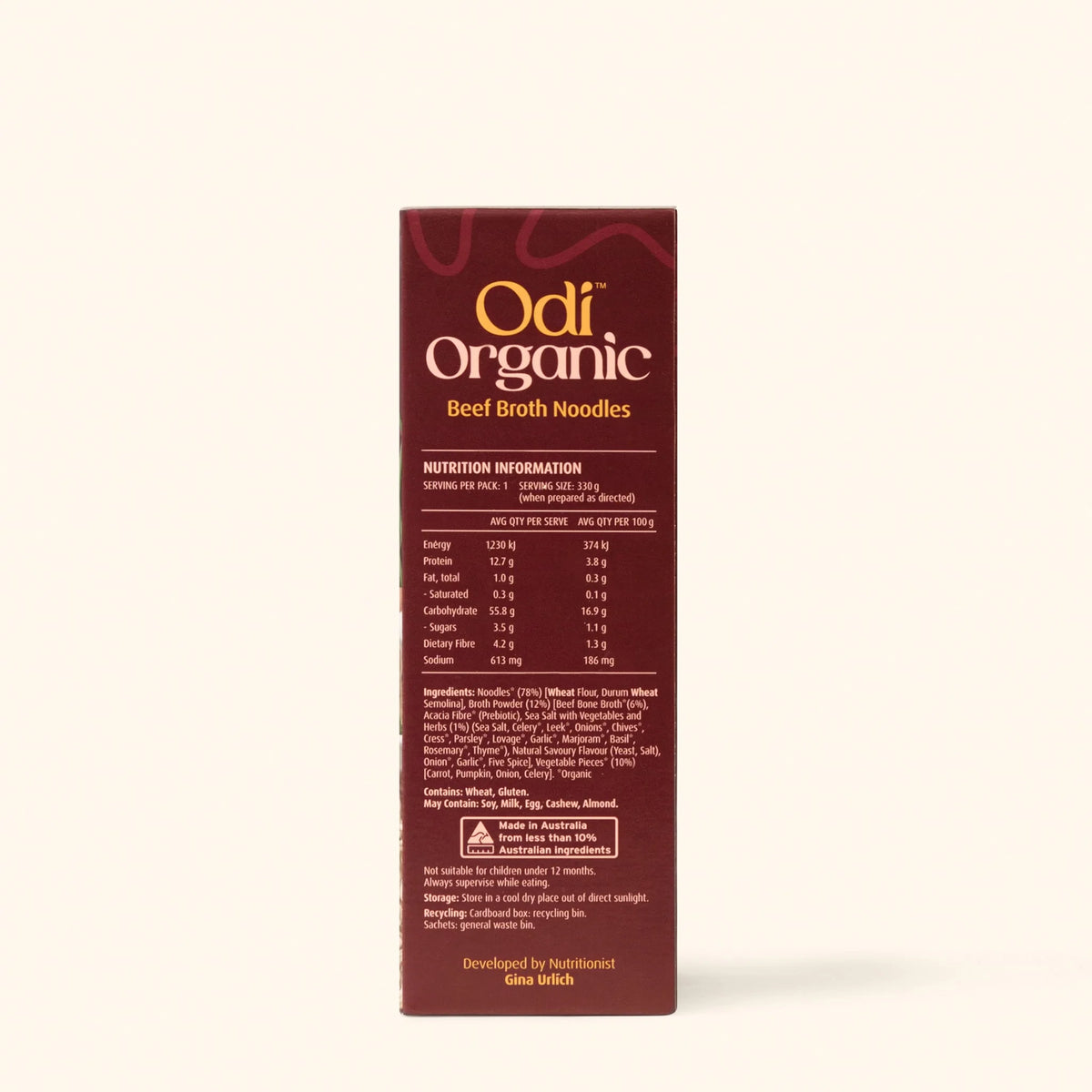 Organic Noodle, Beef