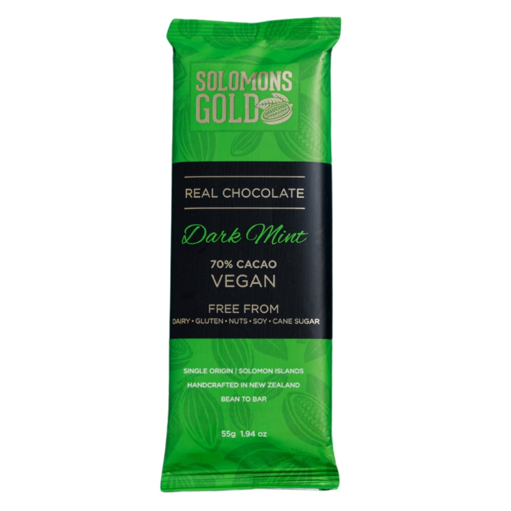 Dark Mint 70% Chocolate Bar