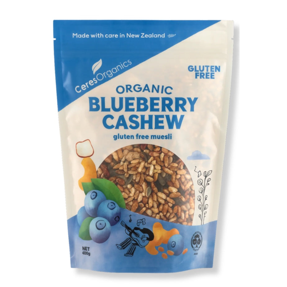 Organic Blueberry Cashew Gluten-free Muesli