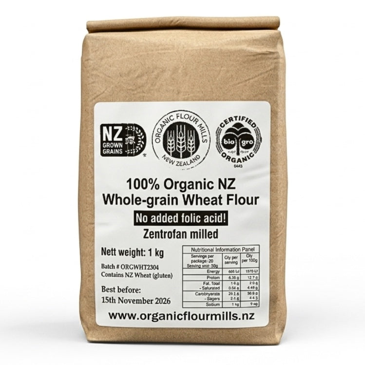 Organic NZ Whole Wheat Flour