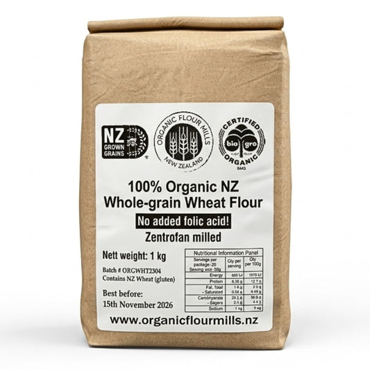 Organic NZ Whole Wheat Flour