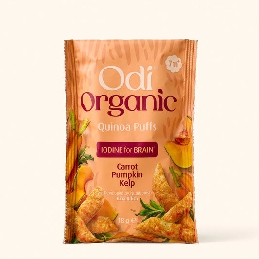 Organic Quinoa Puffs, Carrot, Pumpkin and Kelp
