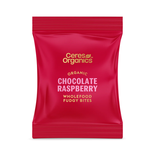 Organic Wholefood Fudgy Bites, Chocolate Raspberry