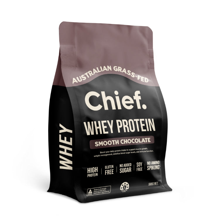Grass-fed Whey Protein Powder, Smooth Chocolate